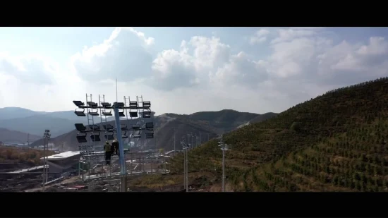 Stadionstrahler/Flutlicht aus verzinktem Stahl/Metall hoch