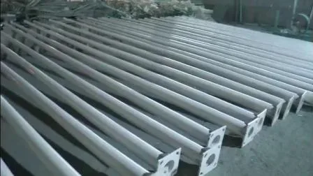 5 m gebrauchter Straßenlaternenmast aus verzinktem Stahl, Edelstahl